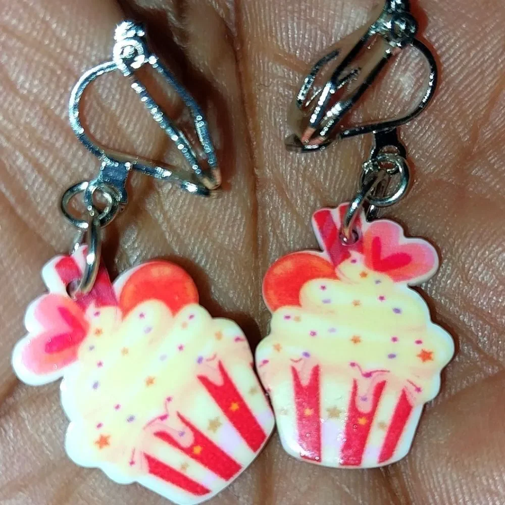 Super cute girls clip-on earrings - Picture 2 of 5